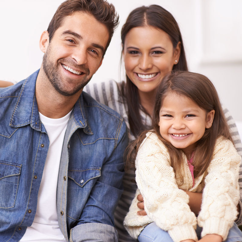 family smiling